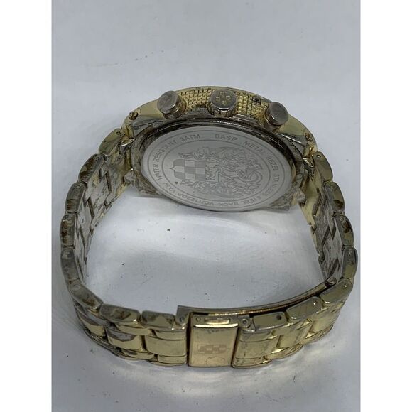 Vince Camuto VC1122GP Men's Stainless Steel Analog Black Dial Quartz Watch HK746 - Picture 10 of 11